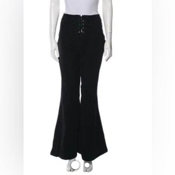 Alice Mccall Wide Leg Pants .Used .Size 2 .Black.Waist 12’5” And long 43” - Picture 3 of 9